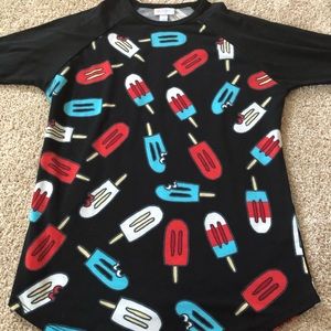 Lularoe Sloan tee for kids size 12 bombpops!!